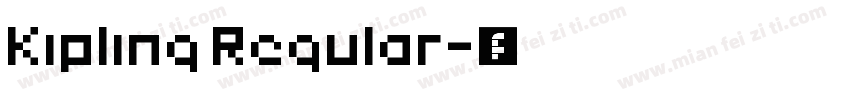 Kipling Regular字体转换